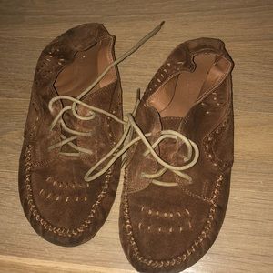 Leather moccasins